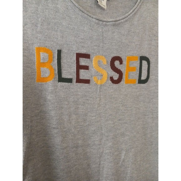 Rachel Zoe Womens Grey Blessed Woven In Long Sleeve Sweater Size Xl - Picture 4 of 9